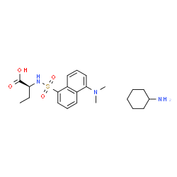 Dansyl-L-α-amino-n-butyric acid cyclohexylammonium salt structure