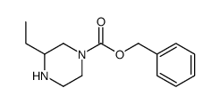 3-乙基哌嗪-1-羧酸苄酯结构式