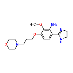 6-(4,5-Dihydro-1H-imidazol-2-yl)-2-methoxy-3-[3-(4-morpholinyl)propoxy]aniline结构式