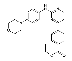 ethyl 4-(2-(4-Morpholinophenylamino)pyrimidin-4-yl)benzoate Structure