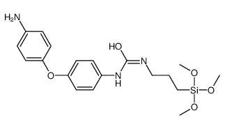 1-[4-(4-aminophenoxy)phenyl]-3-(3-trimethoxysilylpropyl)urea结构式