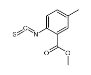 methyl 2-isothiocyanato-5-methylbenzoate结构式