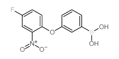 (3-(4-FLUORO-2-NITROPHENOXY)PHENYL)BORONIC ACID structure