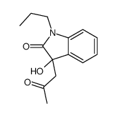 3-HYDROXY-3-(2-OXO-PROPYL)-1-PROPYL-1,3-DIHYDRO-INDOL-2-ONE Structure