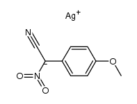 silver(I) cyano(4-methoxyphenyl)(nitro)methanide结构式