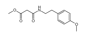 methoxycarbonylaceto-2-(4-methoxyphenyl)ethylamide Structure