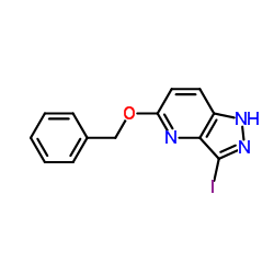 5-(Benzyloxy)-3-iodo-1H-pyrazolo[4,3-b]pyridine structure