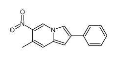 7-methyl-6-nitro-2-phenylindolizine结构式