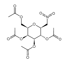 β-D-galactopyranosylnitromethane tetraacetate结构式