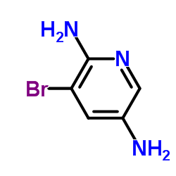 3-溴-2,5-二氨基嘧啶结构式