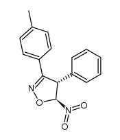 (4S,5S)-5-nitro-4-phenyl-3-(p-tolyl)-4,5-dihydroisoxazole结构式