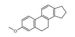 3-methoxy-6,7,16,17-tetrahydro-15H-cyclopenta[a]-phenanthrene结构式