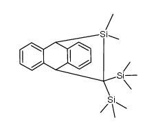 9,10-Dihydro-9,10-[11,11-dimethyl-12,12-bis(trimethylsilyl)-11-silaethano]anthracen结构式
