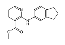 2-(5-indanamino)-3-pyridine carboxylic acid, methyl ester Structure