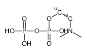 2-(dimethylamino)ethyl phosphono hydrogen phosphate Structure