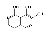 7,8-Dihydroxy-3,4-dihydro-1(2H)-isoquinolinone结构式
