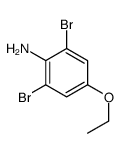 2,6-dibromo-4-ethoxyaniline Structure