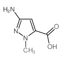 3-氨基-1-甲基-1H-吡唑-5-羧酸结构式