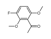 2,6-dimethoxy-3-fluoroacetophenone Structure