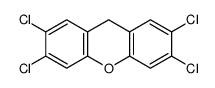 2,3,6,7-tetrachloro-9H-xanthene Structure