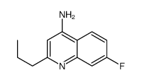 4-Amino-7-fluoro-2-propylquinoline结构式