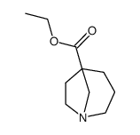 (+/-) ethyl 1-azabicyclo[3.2.1]oct-5-yl carboxylate结构式