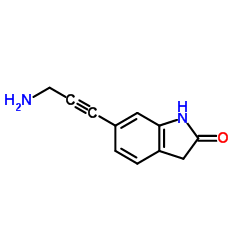 6-(3-Amino-1-propyn-1-yl)-1,3-dihydro-2H-indol-2-one Structure