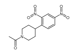 N-acetyl-4-(2,4-dinitrophenyl)piperidine Structure