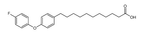11-[4-(4-Fluorophenoxy)phenyl]undecanoic acid结构式