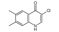3-Chloro-6,7-dimethyl-4-hydroxyquinoline structure