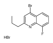 4-Bromo-8-fluoro-2-propylquinoline hydrobromide structure