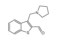 3-Pyrrolidin-1-ylmethyl-benzo[b]thiophene-2-carbaldehyde结构式