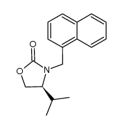 (S)-4-isopropyl-3-(naphthalen-1-ylmethyl)oxazolidin-2-one Structure