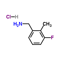 1-(3-Fluoro-2-methylphenyl)methanamine hydrochloride (1:1) Structure