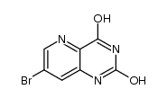 7-溴吡啶[3,2-d]嘧啶-2,4-二醇结构式