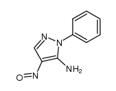 5-amino-4-nitroso-1-phenylpyrazole结构式