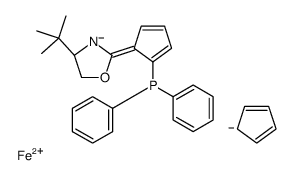 (2S)-1-[(4R)-4-(1,1-Dimethylethyl)-4,5-dihydro-2-oxazolyl]-2-(diphenylphosphino)ferrocene picture