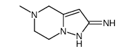 5-甲基-4,5,6,7-四氢吡唑并[1,5-a]吡嗪-2-胺结构式