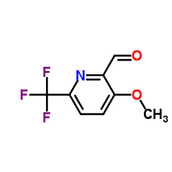 3-Methoxy-6-(trifluoromethyl)pyridine-2-carbaldehyde结构式