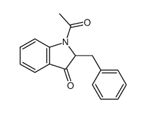 1-Acetyl-2-benzyl-3-oxo-2,3-dihydroindole结构式