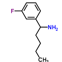 1-(3-Fluorophenyl)-1-pentanamine结构式