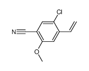 (2-chloro-4-cyano-5-methoxyphenyl)ethylene结构式