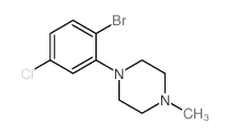 1-(2-Bromo-5-chlorophenyl)-4-methylpiperazine structure