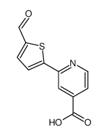 2-(5-formylthiophen-2-yl)pyridine-4-carboxylic acid Structure