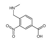 Benzoic acid, 4-[(methylamino)methyl]-3-nitro- (9CI)结构式