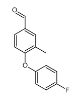 4-(4-fluorophenoxy)-3-methylbenzaldehyde结构式