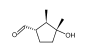 Cyclopentanecarboxaldehyde, 3-hydroxy-2,3-dimethyl-, (1alpha,2beta,3alpha)- (9CI) Structure