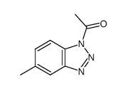 5-Methyl-1-acetylbenzotriazole结构式