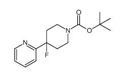 tert-butyl 4-fluoro-4-pyridin-2-ylpiperidine-1-carboxylate Structure