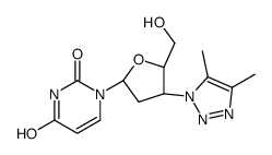 1-[(2R,4S,5S)-4-(4,5-dimethyltriazol-1-yl)-5-(hydroxymethyl)oxolan-2-yl]pyrimidine-2,4-dione Structure